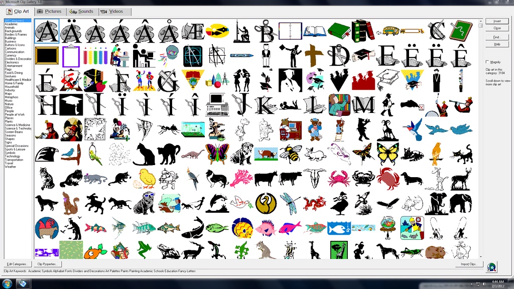 Microsoft Clip Art Gallery 3.0 (2012)